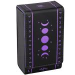 Moon Phase Leather Tarot Card Holder - Purple