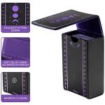 Moon Phase Leather Tarot Card Holder - Purple