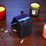 Moon Phase Leather Tarot Card Holder - Purple