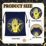 16 Pcs Velvet Tarot Card Storage Bag Set