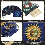16 Pcs Velvet Tarot Card Storage Bag Set