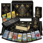 Elegant Gold Tarot Kit with Guide Book & Accessories