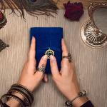 Witchcraft Tarot Supplies Set with Holder & Pouches