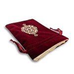 Red Velvet Mandala Tarot Bag & Dice Pouch