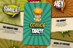 Comics Tarot Deck with Fun Comic Bubbles