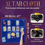 Moon Alter Tarot Divination Table Cloth, Witchy Velvet