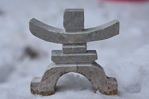 Hand Carved Inukshuk Statue - 3