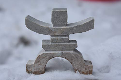 Hand Carved Inukshuk Statue - 3