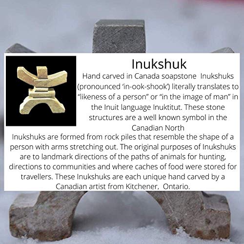 Hand Carved Inukshuk Statue - 3