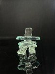 3.5" Clear Glass Inukshuk Statue