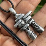 Inukshuk Pendant Necklace for Safe Travel Protection
