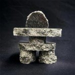 2.5" Mini Granite Inukshuk Statues
