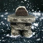2.5" Mini Granite Inukshuk Statues