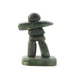 3.5 Inch Nephrite Jade Inukshuk Statue