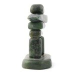 3.5 Inch Nephrite Jade Inukshuk Statue