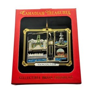 Brass Inukshuk Statue - Vancouver Landmark Decor