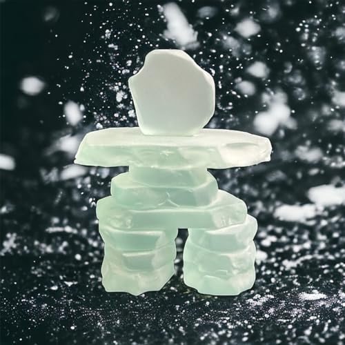Frosted Glass Inukshuks
