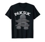 Inukshuk Stone Totem Sculpture and T-Shirt Combo