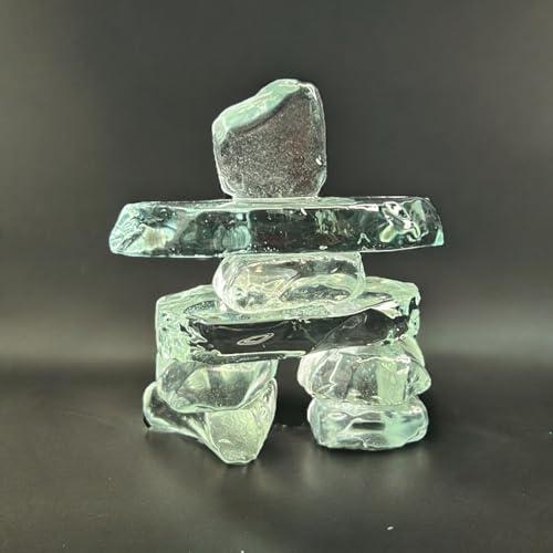 Clear Glass Inukshuks