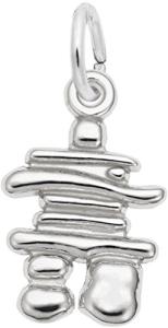 Sterling Silver Rembrandt Inukshuk Charm