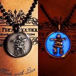 Glowing Inukshuk Pendant Necklace - Inuit Symbol