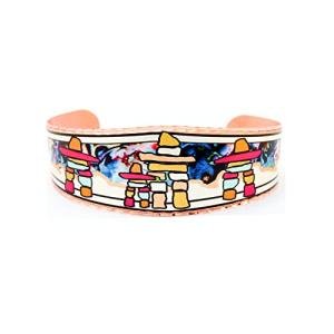 Inukshuk Copper Cuff Bracelet - Indigenous Jewelry