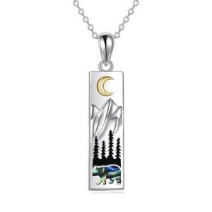 Inukshuk Bear Necklace for Nature Lovers