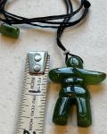 Northern Guardian Inukshuk Nephrite Jade Pendant
