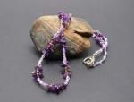 Lavender Quartz Inukshuk Pendant Necklace