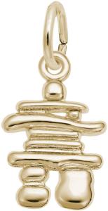Small Gold Inukshuk Charm by Rembrandt
