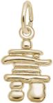 Small Gold Inukshuk Charm by Rembrandt