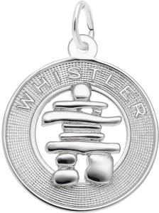 Whistler Inukshuk Ring Charm in Sterling Silver