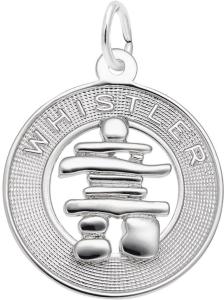 Gold Whistler Inukshuk Ring Charm by Rembrandt