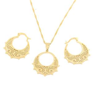 Inukshuk Statue Jewelry Set - African Art