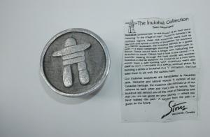 Inukshuk Pewter Trinket Box from Vancouver