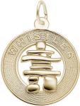 Gold-Plated Sterling Silver Inukshuk Ring Charm