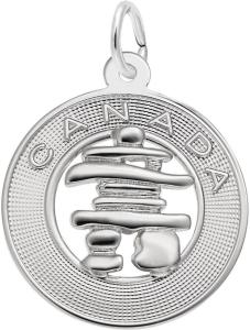 Sterling Silver Inukshuk Ring Charm