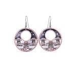 West Coast Canadian Inukshuk Hoop Earrings