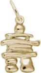 Gold-Plated Sterling Silver Inukshuk Charm