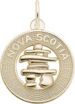 Gold-Plated Sterling Silver Inukshuk Charm