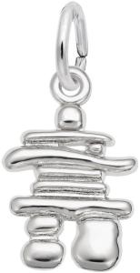 Small Sterling Silver Inukshuk Charm by Rembrandt