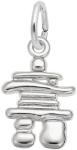 Small Sterling Silver Inukshuk Charm by Rembrandt