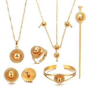 Elegant 18K Gold Plated Inukshuk Jewelry Set