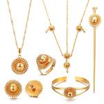 Elegant 18K Gold Plated Inukshuk Jewelry Set