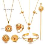 Elegant 18K Gold Plated Inukshuk Jewelry Set
