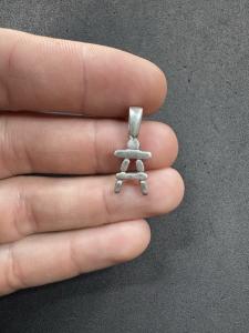 Sterling Silver Inukshuk Pendant Jewelry 2.3g