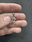 Sterling Silver Inukshuk Pendant Jewelry 2.3g