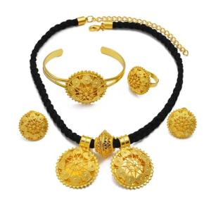 Ethiopian & Eritrean Gold Jewelry Set for Women