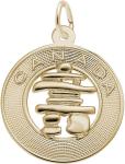 Inukshuk Gold Ring Charm – 10K or 14K