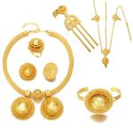 24K Gold Plated Ethiopian Jewelry Set for Women